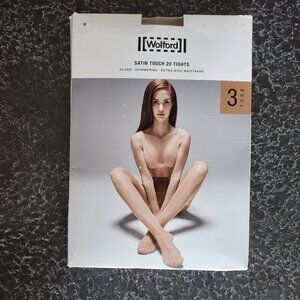 Wolford ! Satin touch 20, 3for2 ( M), Caramel
